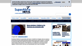 What Superabile.it website looked like in 2022 (1 year ago)