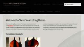 What Steveswanstringbass.com website looked like in 2022 (1 year ago)