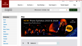 What Shop.abrsm.org website looked like in 2022 (1 year ago)