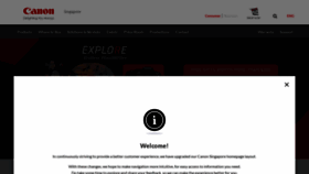 What Sg.canon website looked like in 2022 (2 years ago)