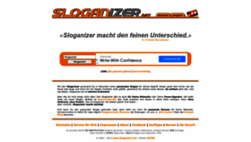 What Sloganizer.net website looked like in 2022 (1 year ago)