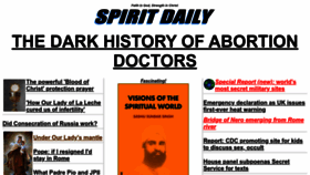 What Spiritdaily.org website looked like in 2022 (1 year ago)