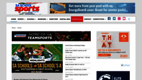 What Saschoolsports.co.za website looked like in 2022 (1 year ago)
