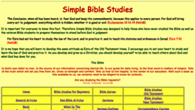 What Simplebiblestudies.com website looked like in 2022 (1 year ago)