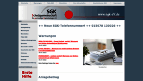 What Sgk-ev.de website looked like in 2022 (1 year ago)