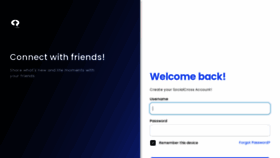 What Socialcross.org website looked like in 2022 (1 year ago)
