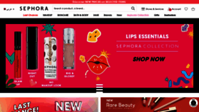 What Sephora.qa website looked like in 2022 (1 year ago)