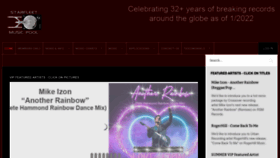 What Starfleetmusic.com website looked like in 2022 (1 year ago)