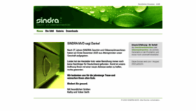 What Sindra.de website looked like in 2022 (3 years ago)