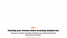 What Shaqhaf.com website looked like in 2022 (1 year ago)