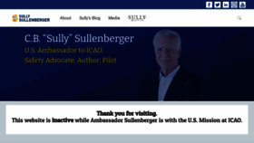 What Sullysullenberger.com website looked like in 2022 (1 year ago)