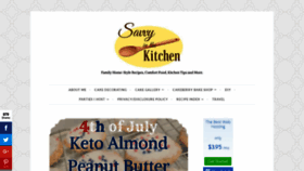 What Savvyinthekitchen.com website looked like in 2022 (1 year ago)