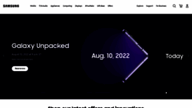 What Samsung.com website looked like in 2022 (1 year ago)