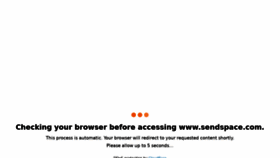 What Sendspace.com website looked like in 2022 (1 year ago)