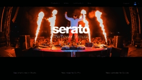 What Serato.com website looked like in 2022 (1 year ago)