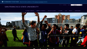 What Sfsu.edu website looked like in 2022 (1 year ago)