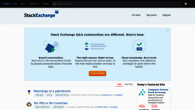 What Stackexchange.com website looked like in 2022 (1 year ago)