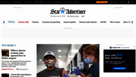 What Staradvertiser.com website looked like in 2022 (1 year ago)