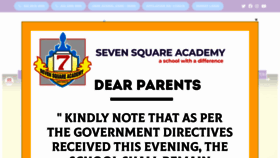 What Sevensquareacademy.org website looked like in 2022 (1 year ago)