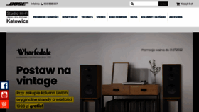 What Studiohifi.pl website looked like in 2022 (1 year ago)