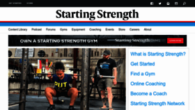 What Startingstrength.com website looked like in 2022 (1 year ago)