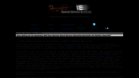What Speeddemosarchive.com website looked like in 2022 (1 year ago)