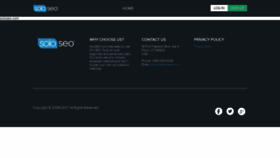 What Soloseo.com website looked like in 2022 (1 year ago)