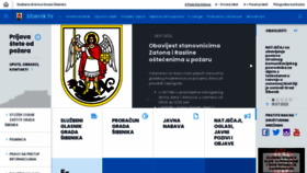What Sibenik.hr website looked like in 2022 (1 year ago)