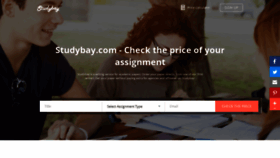 What Studybay.ws website looked like in 2022 (1 year ago)