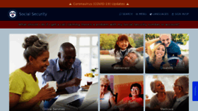 What Socialsecurity.gov website looked like in 2022 (1 year ago)