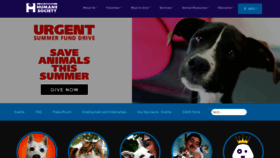 What Sahumane.org website looked like in 2022 (1 year ago)