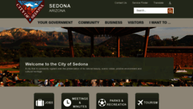 What Sedonaaz.gov website looked like in 2022 (1 year ago)