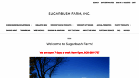 What Sugarbushfarm.com website looked like in 2022 (1 year ago)