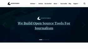 What Sourcefabric.org website looked like in 2022 (1 year ago)