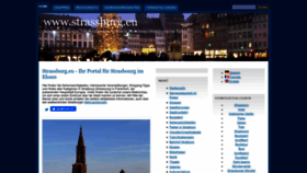 What Strassburg.eu website looked like in 2022 (1 year ago)