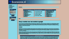 What Sceneone.nl website looked like in 2022 (1 year ago)
