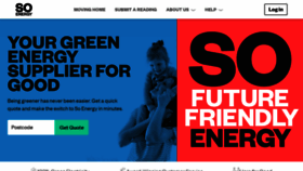 What So.energy website looked like in 2022 (1 year ago)