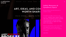 What Symphonyspace.org website looked like in 2022 (1 year ago)