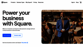 What Square.com website looked like in 2022 (1 year ago)