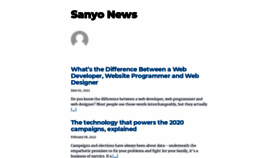 What Sanyo-dsc.com website looked like in 2022 (1 year ago)