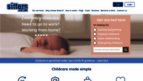 What Sitters.co.uk website looked like in 2022 (3 years ago)