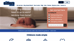What Sitters.co.uk website looked like in 2022 (1 year ago)