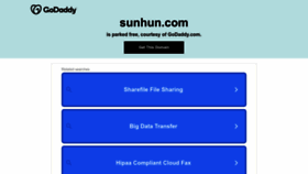 What Sunhun.com website looked like in 2022 (1 year ago)