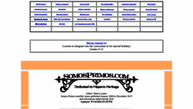 What Somosprimos.com website looked like in 2022 (1 year ago)