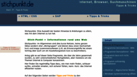 What Stichpunkt.de website looked like in 2022 (1 year ago)