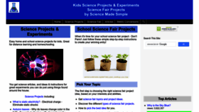 What Sciencemadesimple.com website looked like in 2022 (1 year ago)