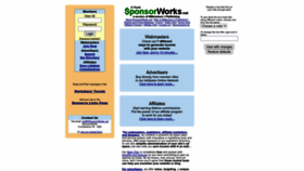 What Sponsorworks.net website looked like in 2022 (1 year ago)