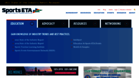 What Sportseta.org website looked like in 2022 (1 year ago)