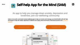 What Sam-app.org.uk website looked like in 2022 (1 year ago)