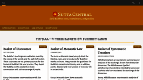 What Suttacentral.net website looked like in 2022 (1 year ago)